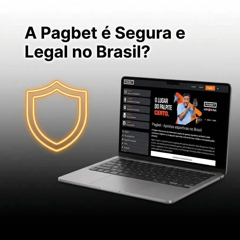 Ilustração destacando a segurança e legalidade da plataforma Pagbet no Brasil.
