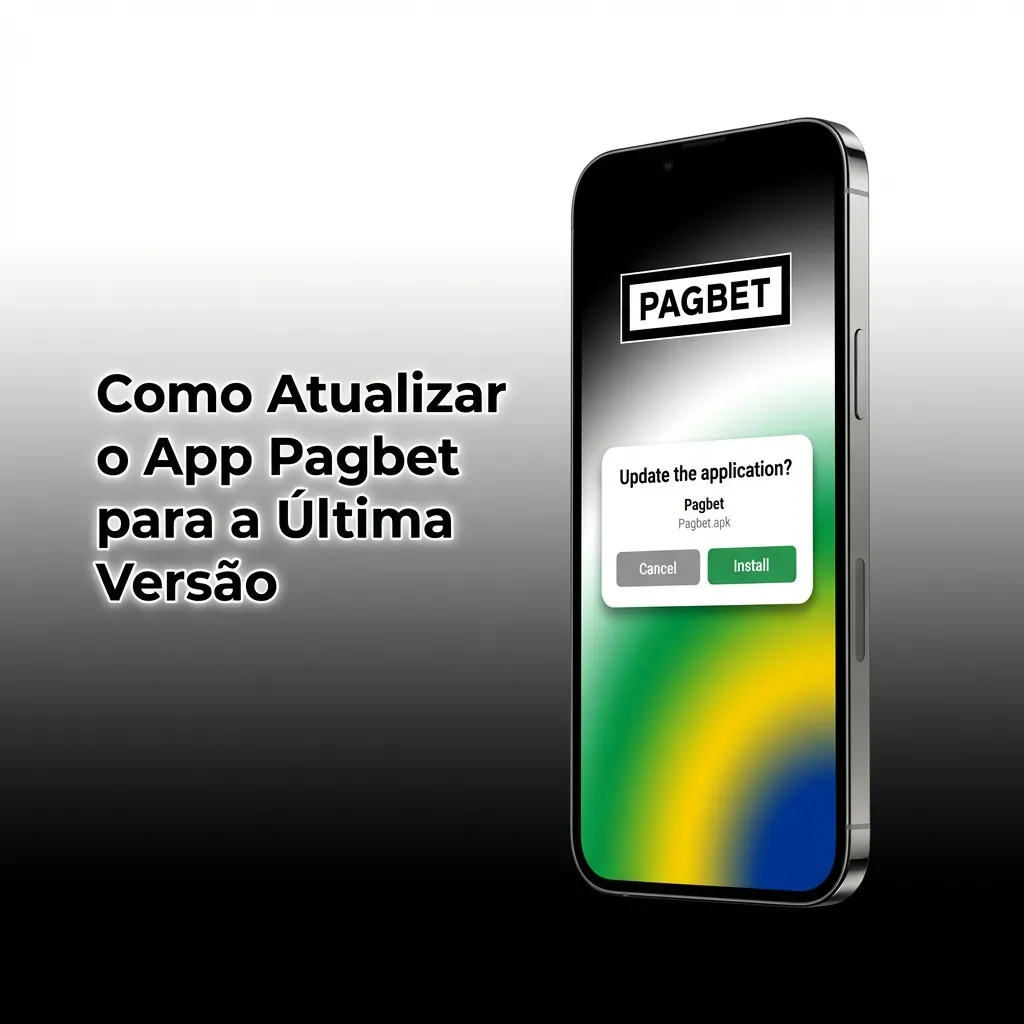 Interface do app Pagbet atualizando automaticamente para a última versão via servidor.