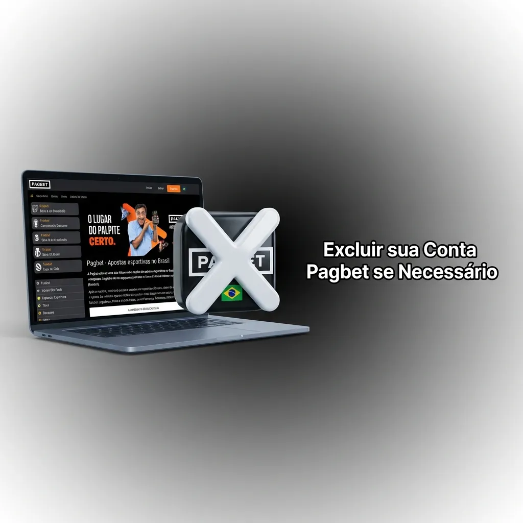 Passo a passo para excluir conta Pagbet: login, saque, contatar suporte e confirmar.